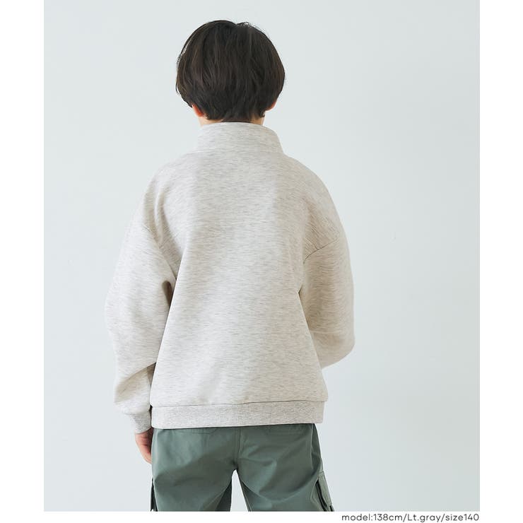 ソフトスウェットハーフジップトップス | coca | 詳細画像4