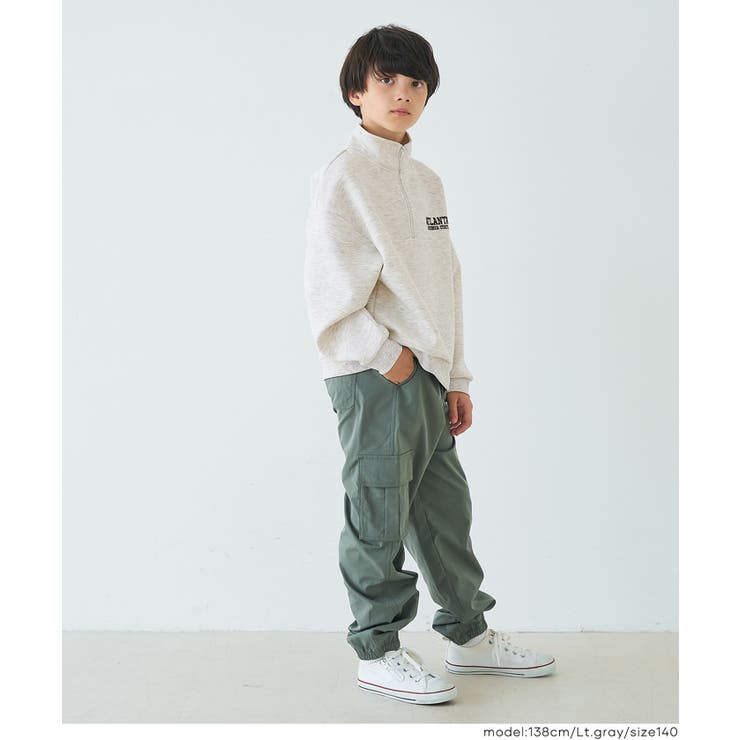 ソフトスウェットハーフジップトップス | coca | 詳細画像5