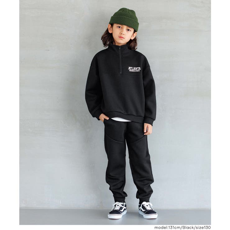 ソフトスウェットハーフジップトップス | coca | 詳細画像8