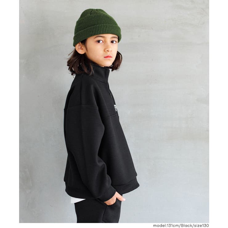 ソフトスウェットハーフジップトップス | coca | 詳細画像9