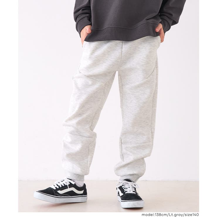 ［Lt.gray］ | ソフトスウェット裾ジップジョガーパンツ | coca
