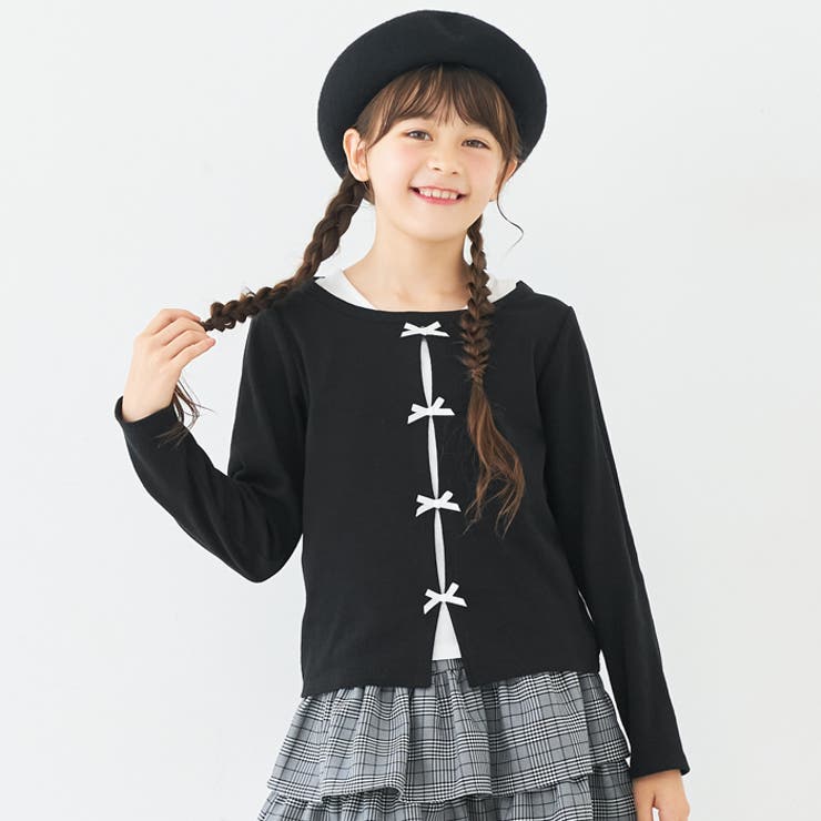 ＼26aw再入荷／リブカーデレイヤード長袖Tシャツ | coca | 詳細画像1 