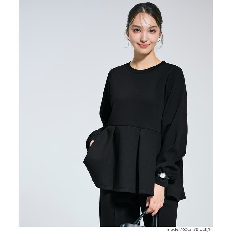 ソフトスウェットタックフレアトップス | coca | 詳細画像12 