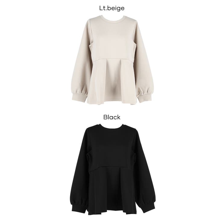 ソフトスウェットタックフレアトップス | coca | 詳細画像16 