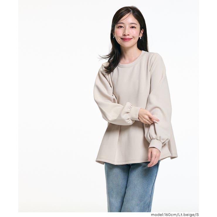 ソフトスウェットタックフレアトップス | coca | 詳細画像8 