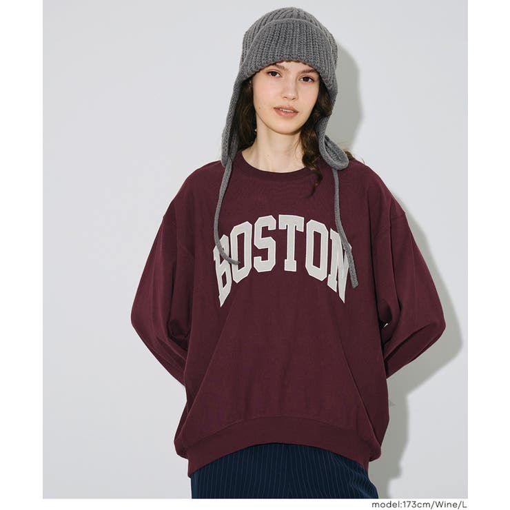 Tースウェット ワッペン ビッグシルエットTシャツ | coca | 詳細画像14 