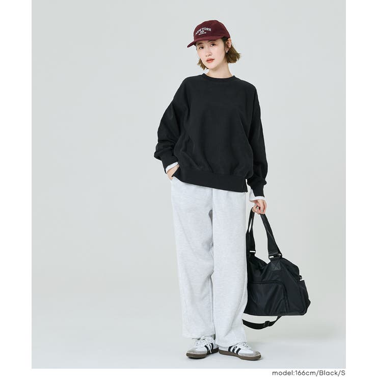 重厚感ある素材とレイヤードデザインが魅力のヘビーウェイト裏毛スウェット | coca | 詳細画像14