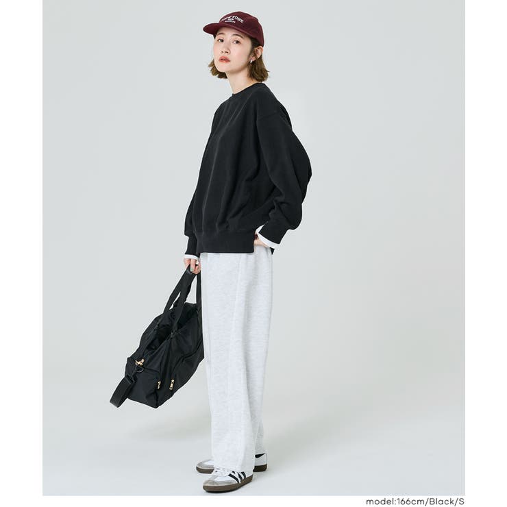 重厚感ある素材とレイヤードデザインが魅力のヘビーウェイト裏毛スウェット | coca | 詳細画像15