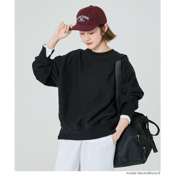 重厚感ある素材とレイヤードデザインが魅力のヘビーウェイト裏毛スウェット | coca | 詳細画像19