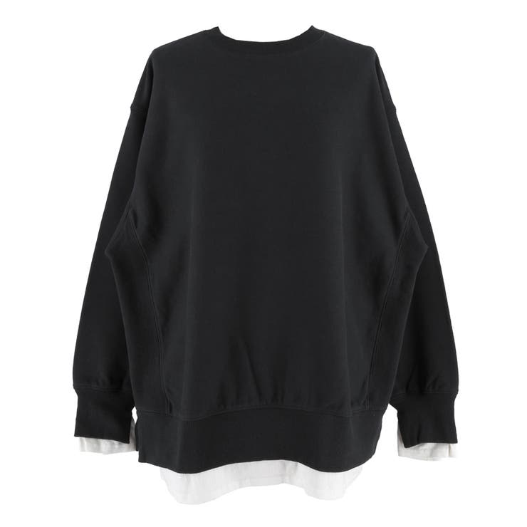 重厚感ある素材とレイヤードデザインが魅力のヘビーウェイト裏毛スウェット | coca | 詳細画像3