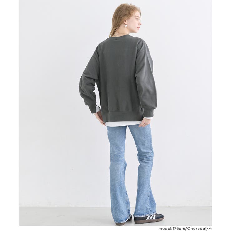 重厚感ある素材とレイヤードデザインが魅力のヘビーウェイト裏毛スウェット | coca | 詳細画像10