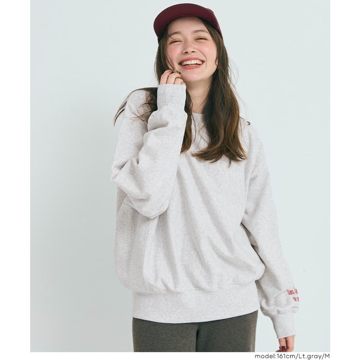 選べる刺繍ロゴで個性をプラス。上質感漂うヘビーウェイト裏毛ロゴスウェット | coca | 詳細画像10 