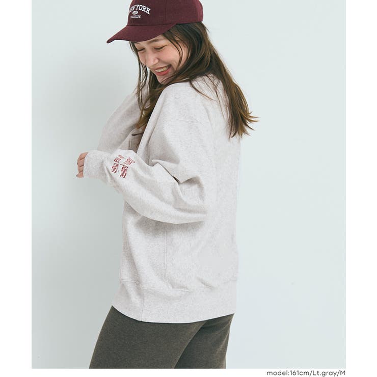 選べる刺繍ロゴで個性をプラス。上質感漂うヘビーウェイト裏毛ロゴスウェット | coca | 詳細画像11 