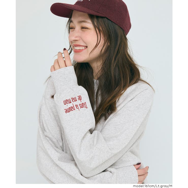 [Lt.gray] | 選べる刺繍ロゴで個性をプラス。上質感漂うヘビーウェイト裏毛ロゴスウェット | coca