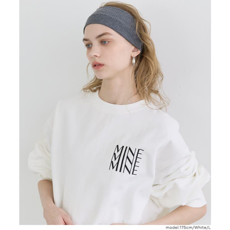 [White] | 選べる刺繍ロゴで個性をプラス。上質感漂うヘビーウェイト裏毛ロゴスウェット | coca