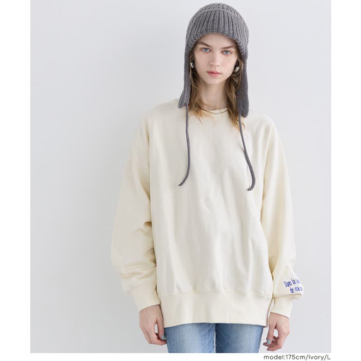 選べる刺繍ロゴで個性をプラス。上質感漂うヘビーウェイト裏毛ロゴスウェット | coca | 詳細画像7 