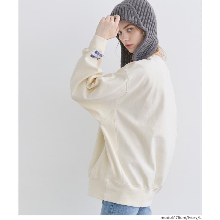 選べる刺繍ロゴで個性をプラス。上質感漂うヘビーウェイト裏毛ロゴスウェット | coca | 詳細画像9 