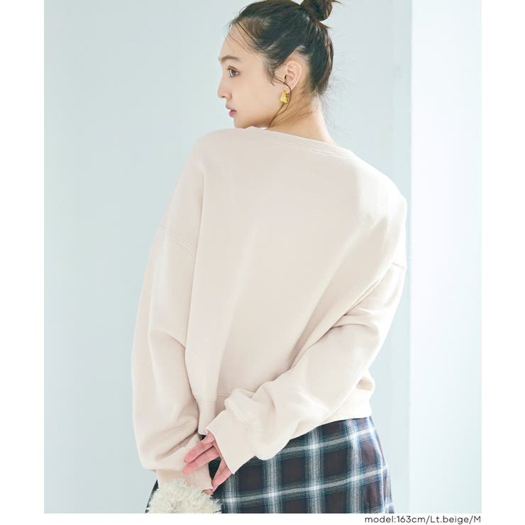 ヘビーウェイト裏起毛ビンテージ加工無地スウェット | coca | 詳細画像16 