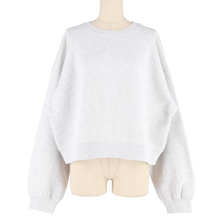 ヘビーウェイト裏起毛ビンテージ加工無地スウェット | coca | 詳細画像2 