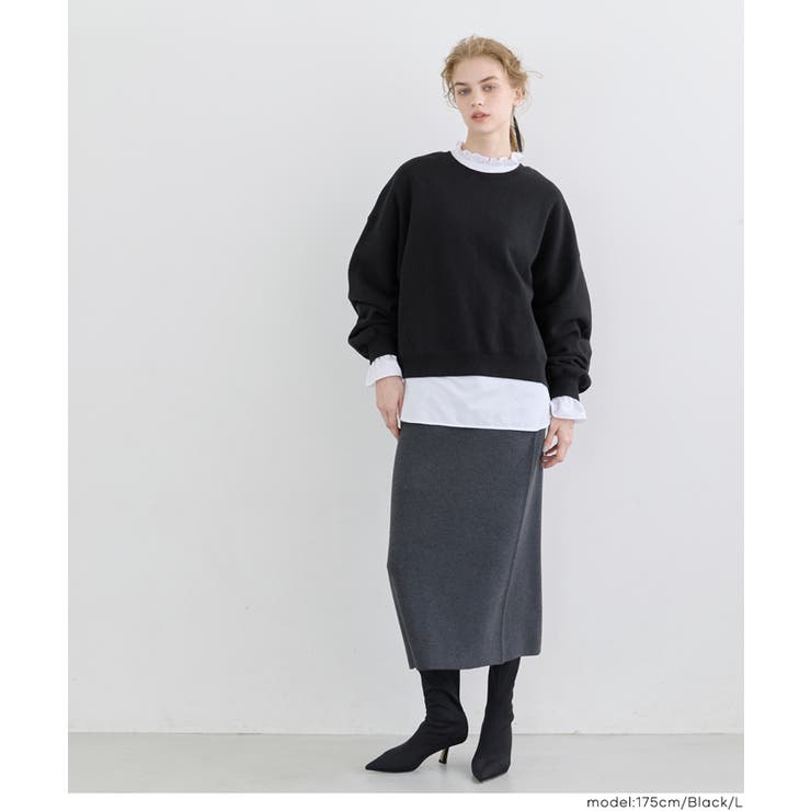 ヘビーウェイト裏起毛ビンテージ加工無地スウェット | coca | 詳細画像21 