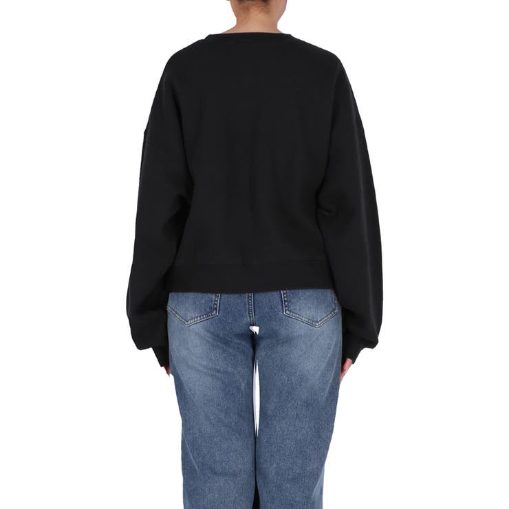 ヘビーウェイト裏起毛ビンテージ加工無地スウェット | coca | 詳細画像8 