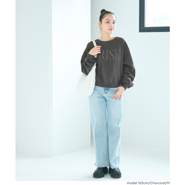 ヘビーウェイト裏起毛ビンテージ加工ロゴスウェット | coca | 詳細画像13 