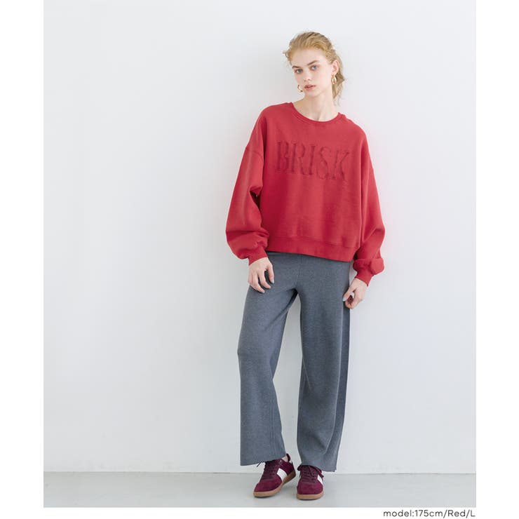 ヘビーウェイト裏起毛ビンテージ加工ロゴスウェット | coca | 詳細画像17 