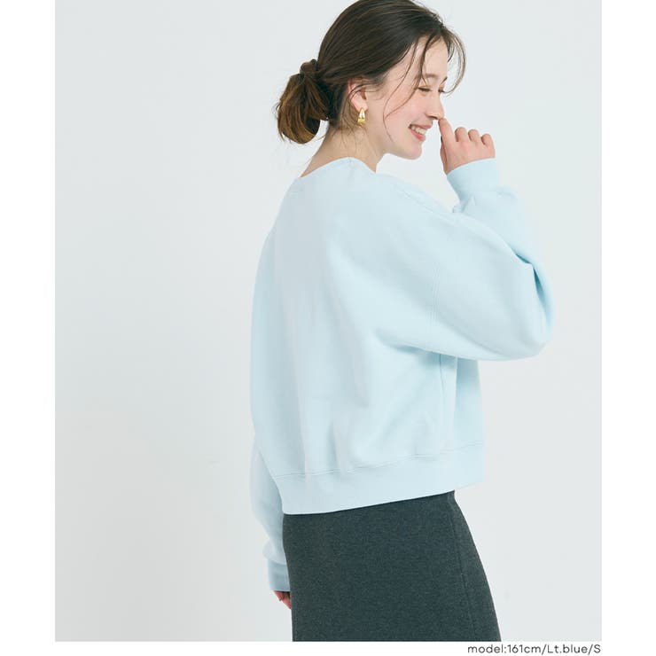 ヘビーウェイト裏起毛ビンテージ加工ロゴスウェット | coca | 詳細画像22 