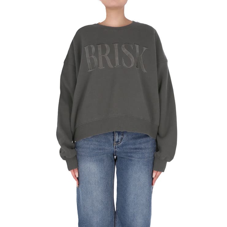 ヘビーウェイト裏起毛ビンテージ加工ロゴスウェット | coca | 詳細画像6 