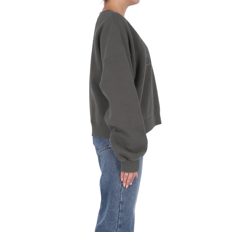 ヘビーウェイト裏起毛ビンテージ加工ロゴスウェット | coca | 詳細画像7 