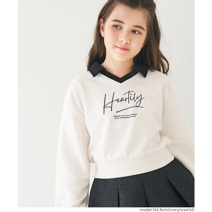 クロップドスウェットプルオーバー | coca | 詳細画像6 