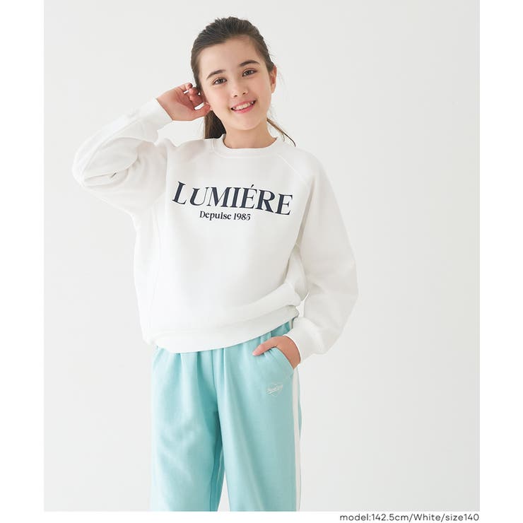 親子お揃い裏起毛ラグランロゴスウェット | coca | 詳細画像9 