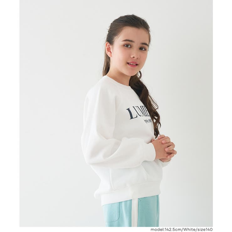 親子お揃い裏起毛ラグランロゴスウェット | coca | 詳細画像10 