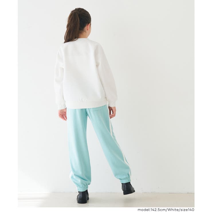 親子お揃い裏起毛ラグランロゴスウェット | coca | 詳細画像11 