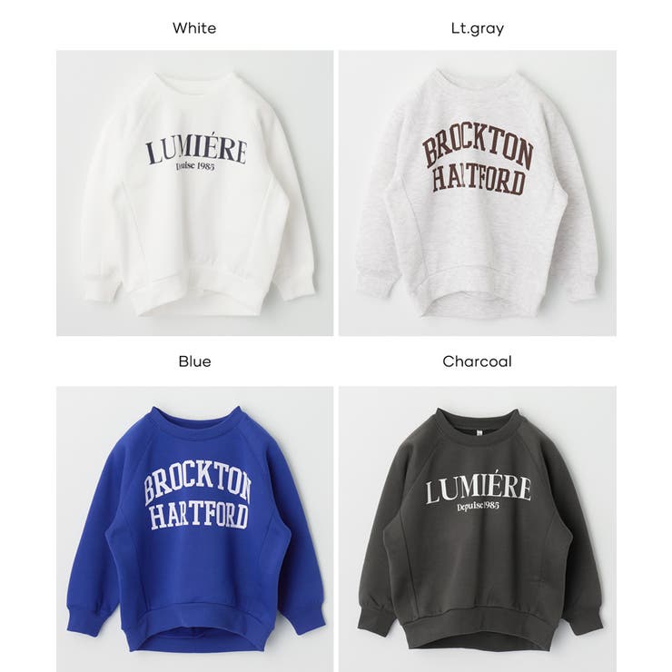 親子お揃い裏起毛ラグランロゴスウェット | coca | 詳細画像16 