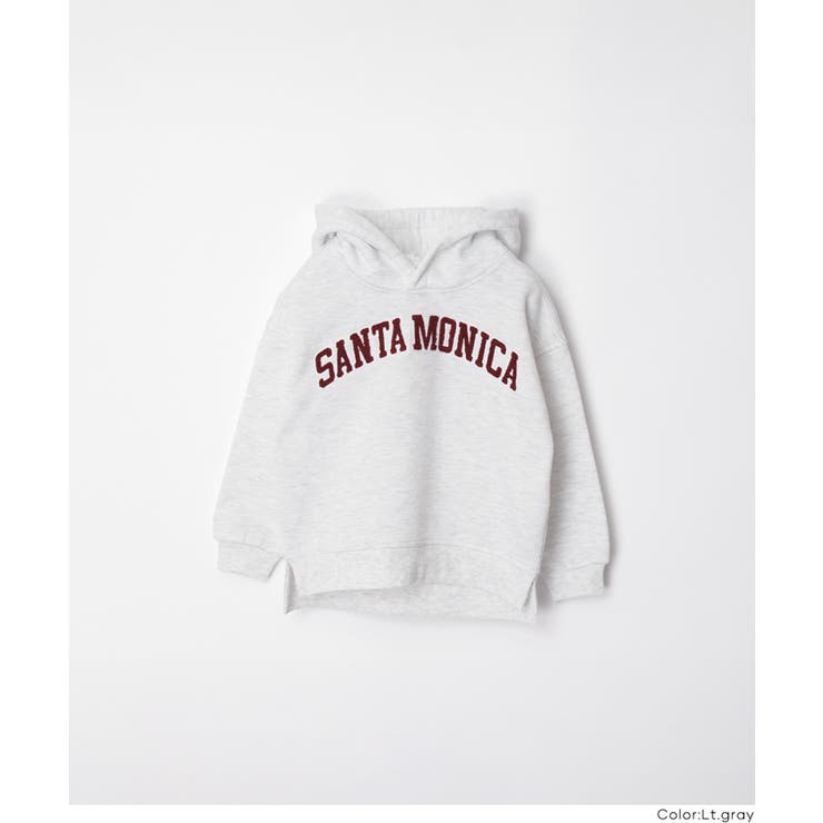 親子お揃い裏起毛刺繍ロゴパーカー キッズ | coca | 詳細画像14 