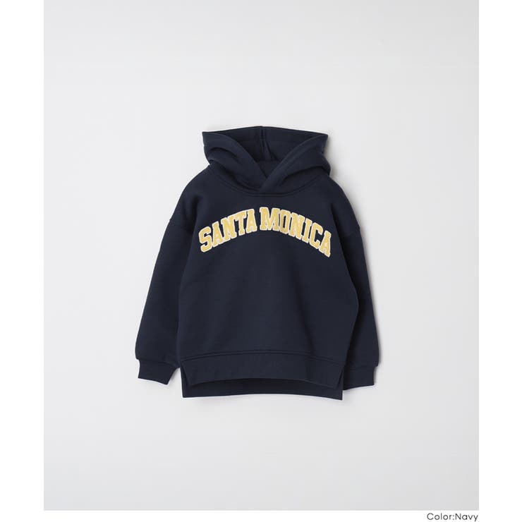 親子お揃い裏起毛刺繍ロゴパーカー キッズ | coca | 詳細画像15 