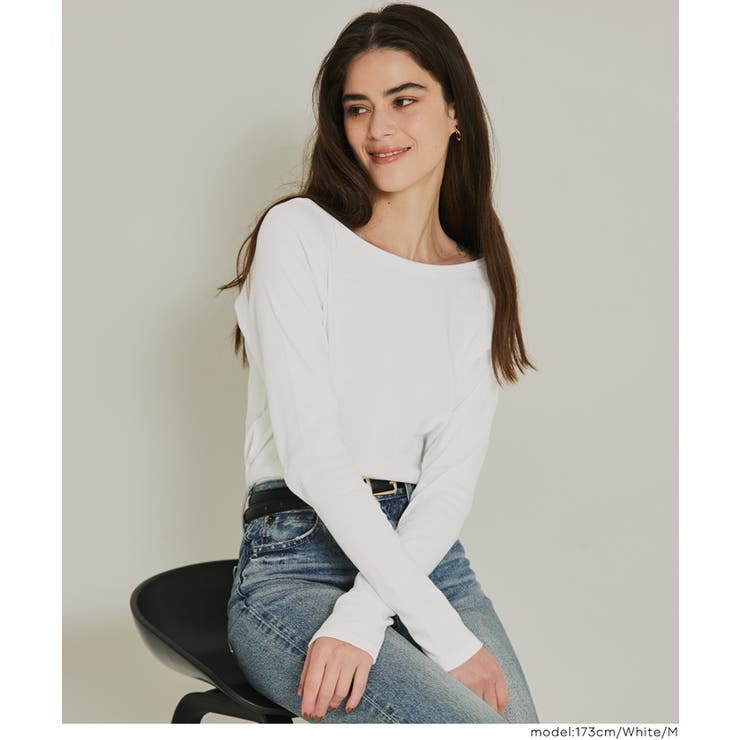 ボートネックカットソー | coca | 詳細画像12 