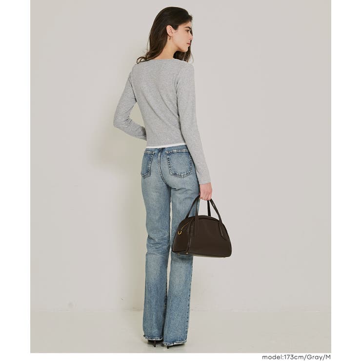 裏起毛レイヤード風リブトップス | coca | 詳細画像11 