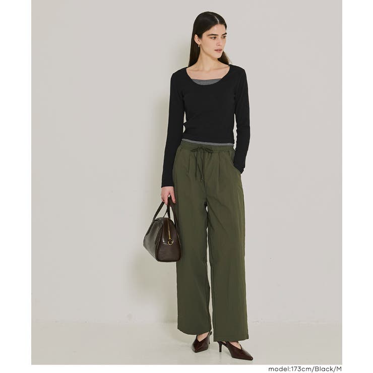 裏起毛レイヤード風リブトップス | coca | 詳細画像15 