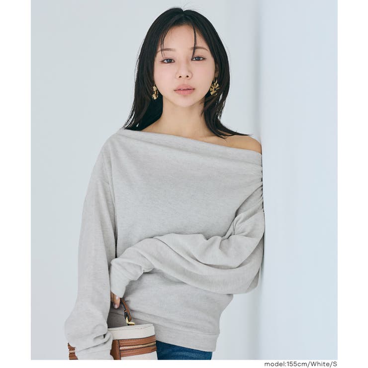 微起毛オフショルダートップス | coca | 詳細画像11 