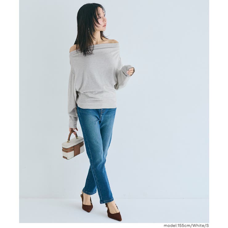 微起毛オフショルダートップス | coca | 詳細画像13 