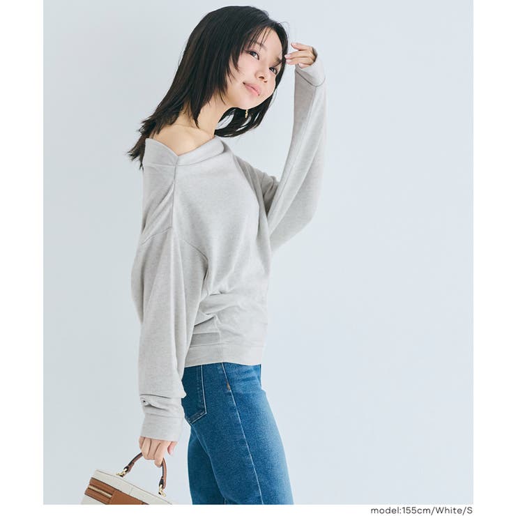 微起毛オフショルダートップス | coca | 詳細画像9 