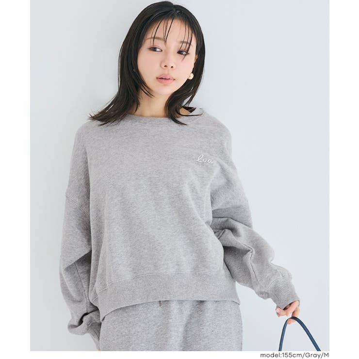 裏毛ロゴクロップドスウェット | coca | 詳細画像13 