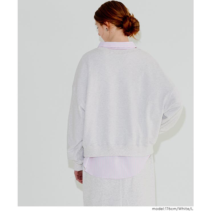裏毛ロゴクロップドスウェット | coca | 詳細画像8 