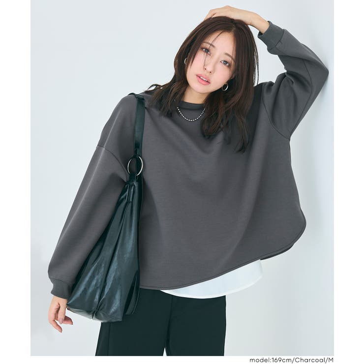 ソフトスウェット裾スリットプルオーパー | coca | 詳細画像14 