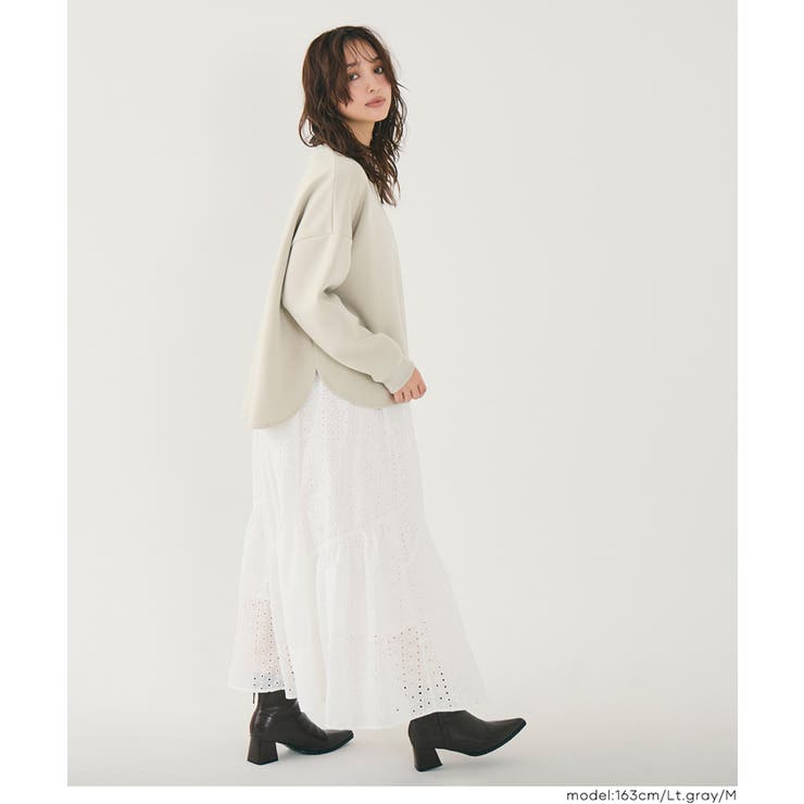 ソフトスウェット裾スリットプルオーパー | coca | 詳細画像23 