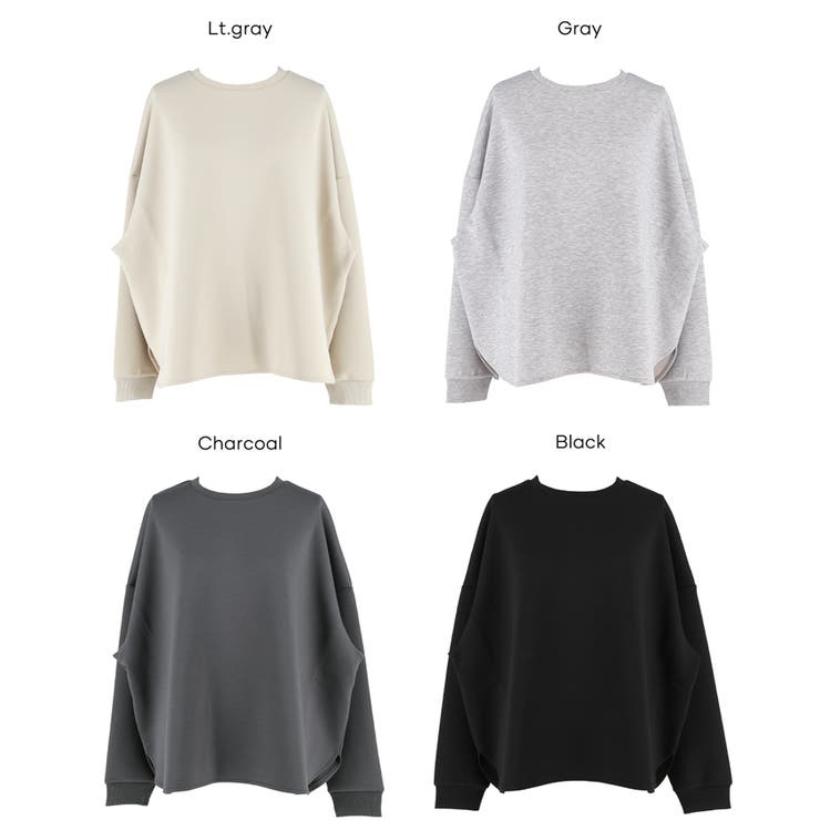 ソフトスウェット裾スリットプルオーパー | coca | 詳細画像27 