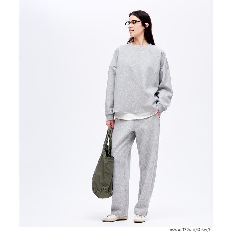 ［Gray］ | ソフトスウェット裾スリットプルオーパー | coca