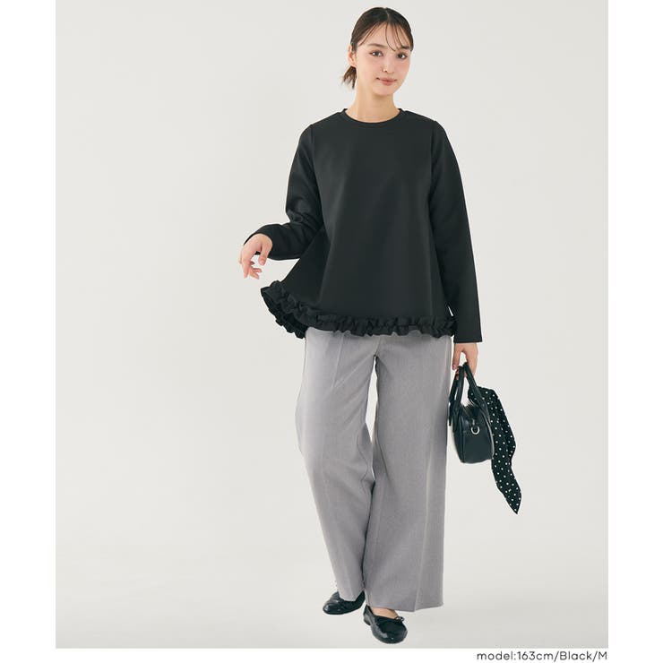 スムース裾フリルAライントップス | coca | 詳細画像12 